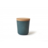 Gusto large Storage Jar with cork lid blue abys