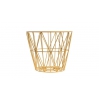 wire basket small 40 x 35 cm - yellow