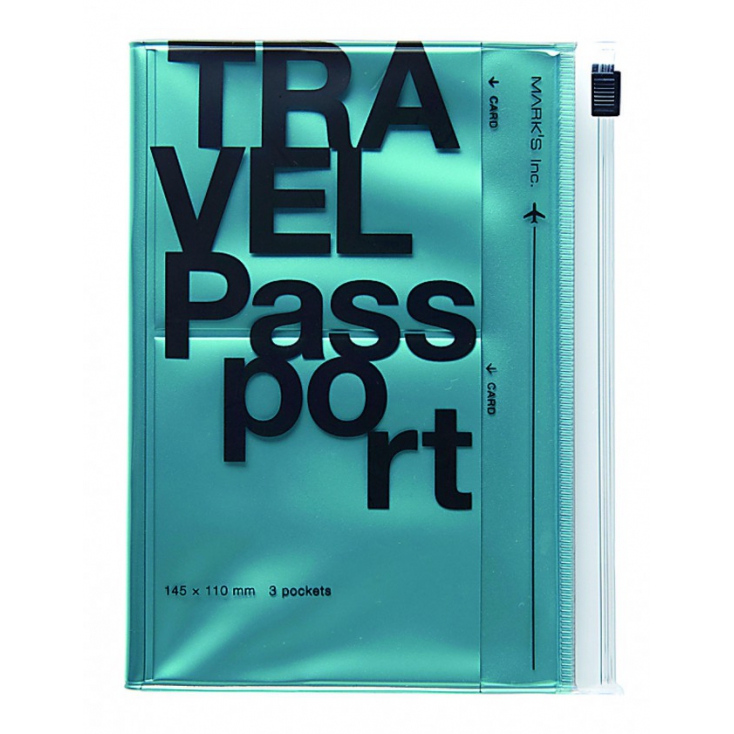 Passeport Case Metallic blue