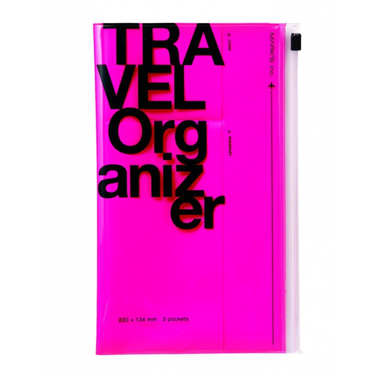 Travel organizer Neon Pink