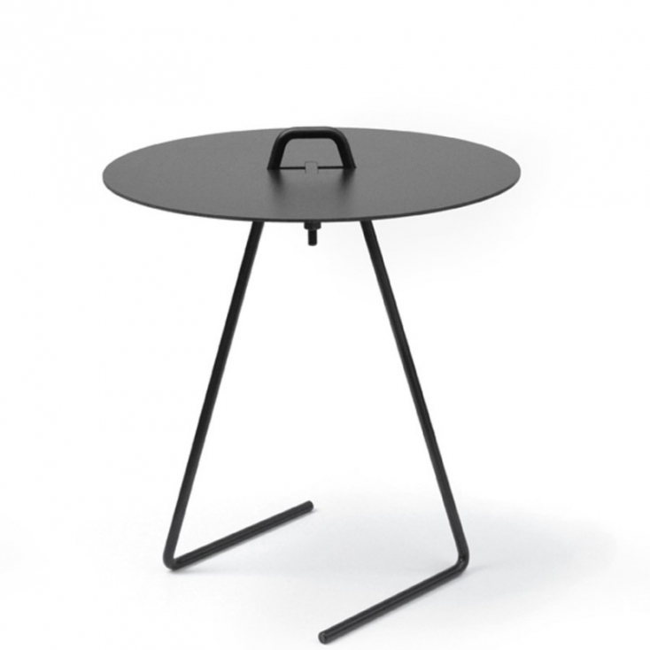 Side table black top