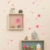 mini wallstickers - stars pink