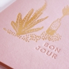 Carte postale Bonjour - Pink