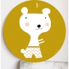 Cadre pour les enfants jaune - ours