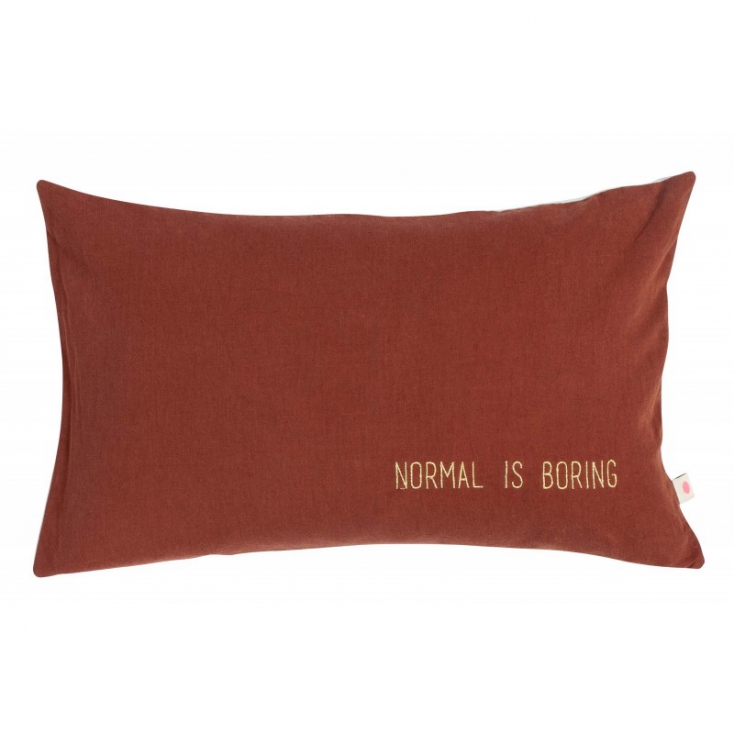 Cushion cover Lina boring terracota 30