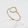 Bague - Hollow circle ring gold Medium