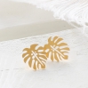 Boucles d'oreilles - Jungle post earrings gold