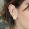 Boucles d'oreilles - Jungle post earrings gold