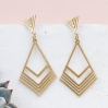 Boucles d'oreilles - Long california Earrings gold
