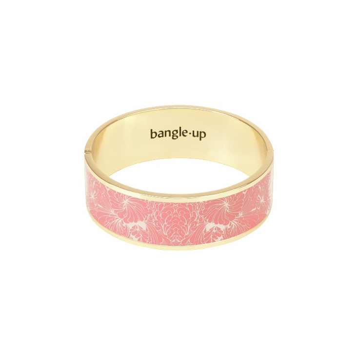 Bracelet Cancan 2cm - Blush pink / sand white