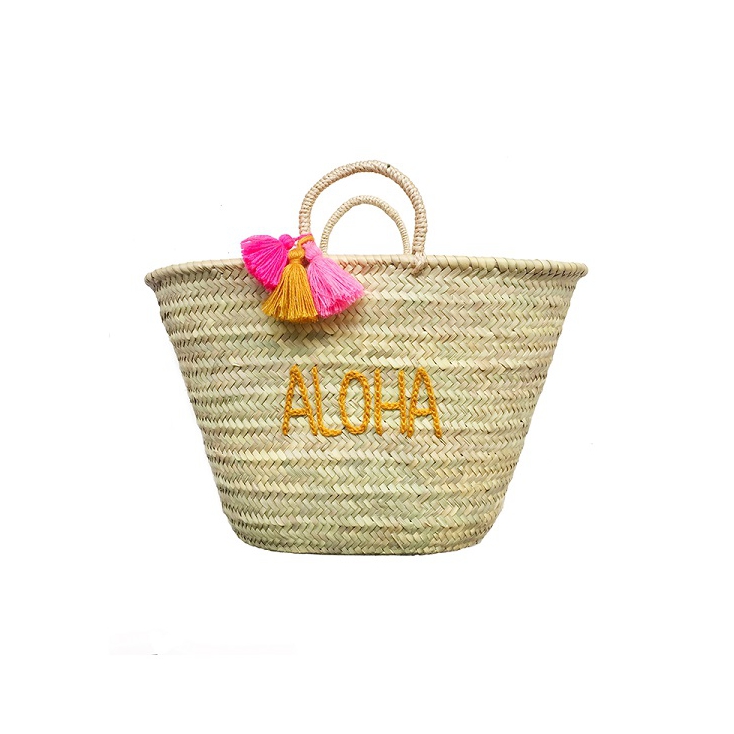 Panier mum brodé pour adulte - Aloha