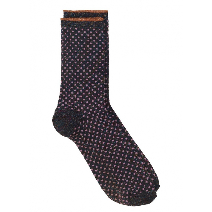 Chaussettes Dina Small Dots Collection - Fuschia pink 39/41