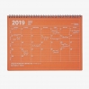 Notebook calendar grande taille orange