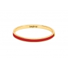 Bracelet Color block avec fermoir métal doré 0,5cm - Rouge velours