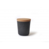 Gusto large Storage Jar with cork lid black