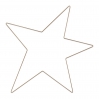 Metal star gold 100cm