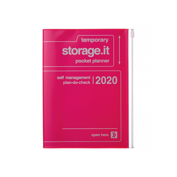 Agenda Storage A5 Neon pink
