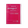 Agenda Storage A6 Neon pink