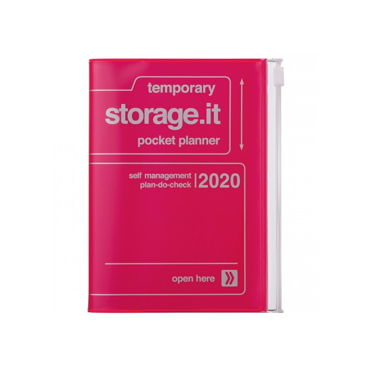 Agenda Storage A6 Neon pink