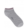 Chaussettes Dollie Dot - Grey melange - red 39-41