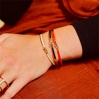 Bracelet Lily 0,3cm métal doré- Tangerine