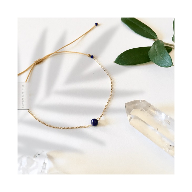 Bracelet Lapis-Lazuli - réalisation spirituelle & créativité