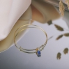 Bracelet Elsa plaqué or saphir- 10535 amulette