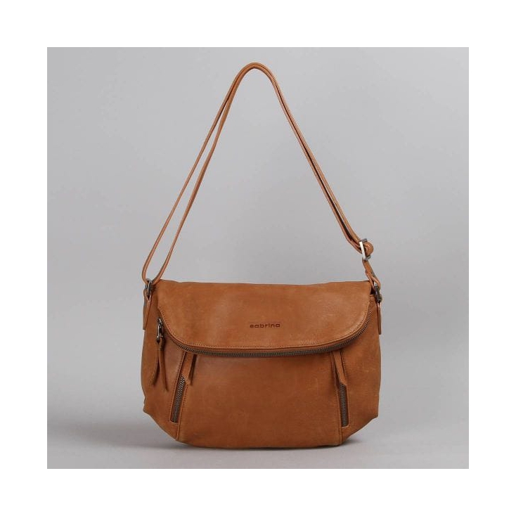 Cassiopée - sac cuir miel nubuck