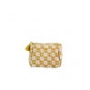 Travel Pouch - Shivu - Mustard/Pink