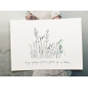 Papillonnage - carte postale - Un jardin