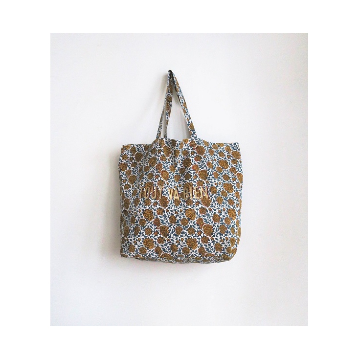 Tote Bag - Tout va bien - Chakori - Mustard/Blue