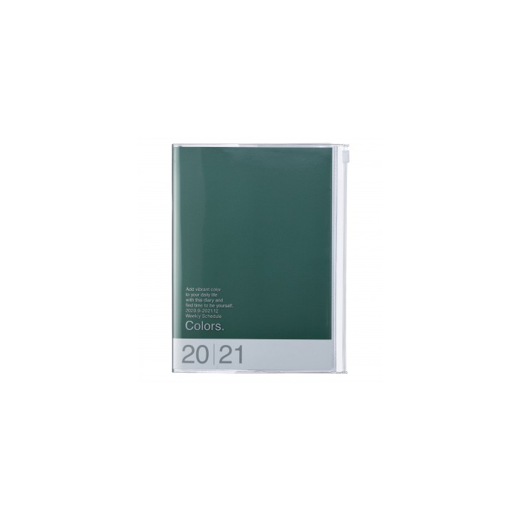 Agenda Colors A5 Green 2020-2021