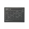Notebook calendar 2021 grande taille gris