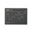 Notebook calendar 2021 grande taille gris