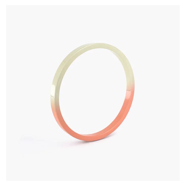 Bracelet Gradient - rond - pêche & ivoire - MEDIUM