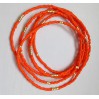 bracelet élastique 1 rang orange