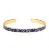 Bracelet Cosmos - Jonc laiton doré - night blue