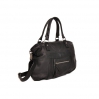 Sac cuir poche avant Noella - noir