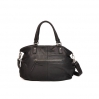 Sac cuir poche avant Noella - noir