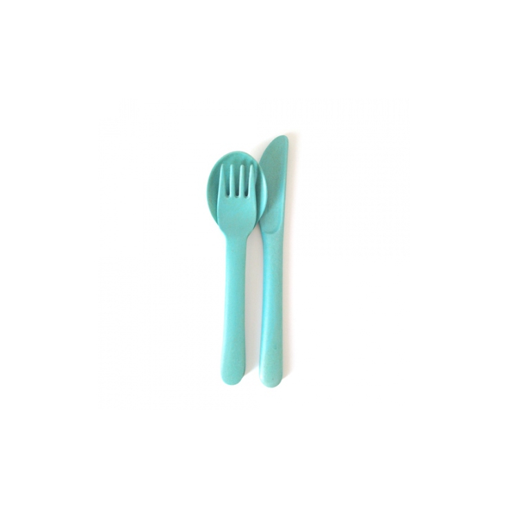 Biobu bambino trio cutlery set - lagoon