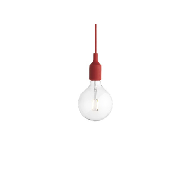 E27 socket lamp rouge