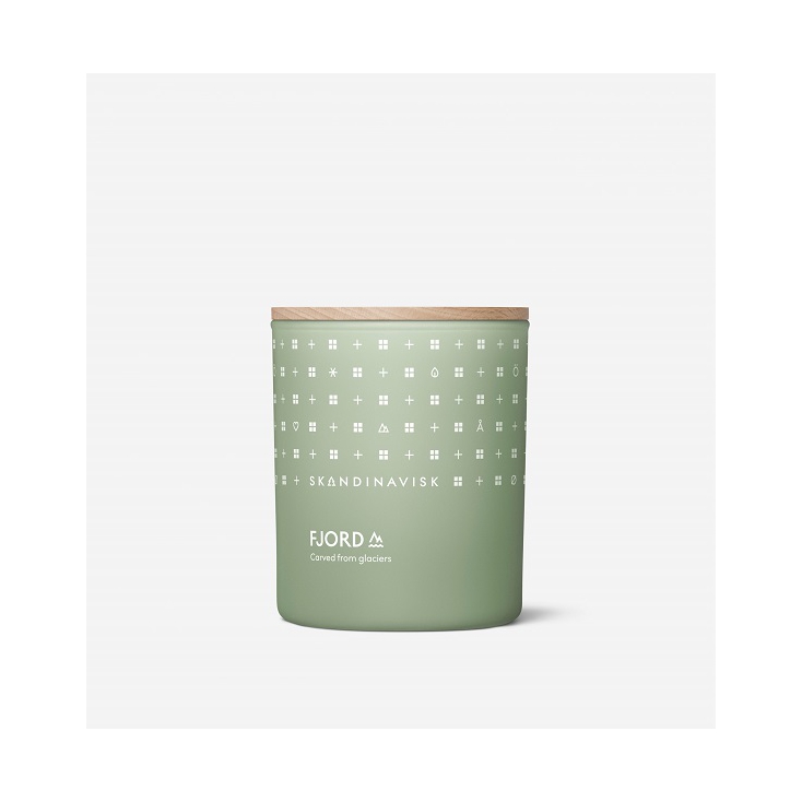 Scented candle with lid 190gr - Fjord