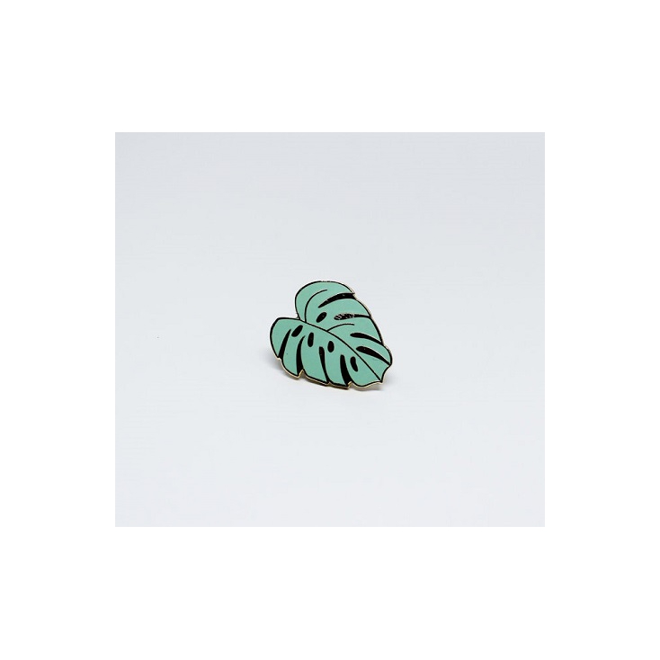 Pin's Monstera vert