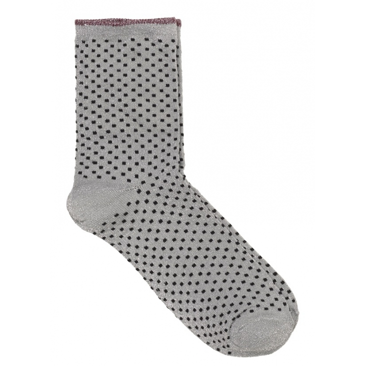 Chaussettes Dina Small Dots - Grey melange 37-39