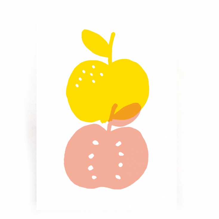 Postcard A6 - Apple pastel
