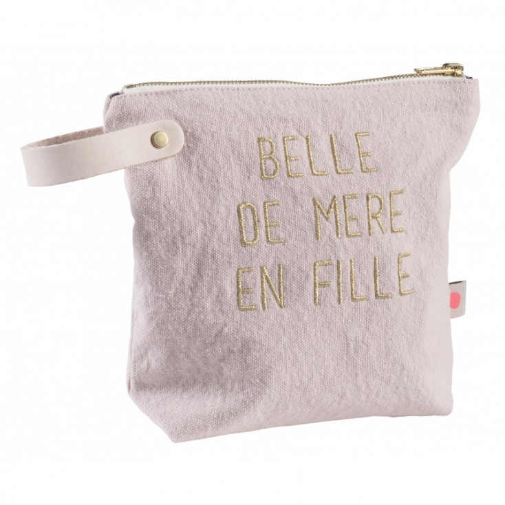 Toiletry bag Belle de mère en fille Biscuit PM