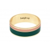 Bracelet Vaporetto two-tone 2cm - Rose poudre / Vert loup