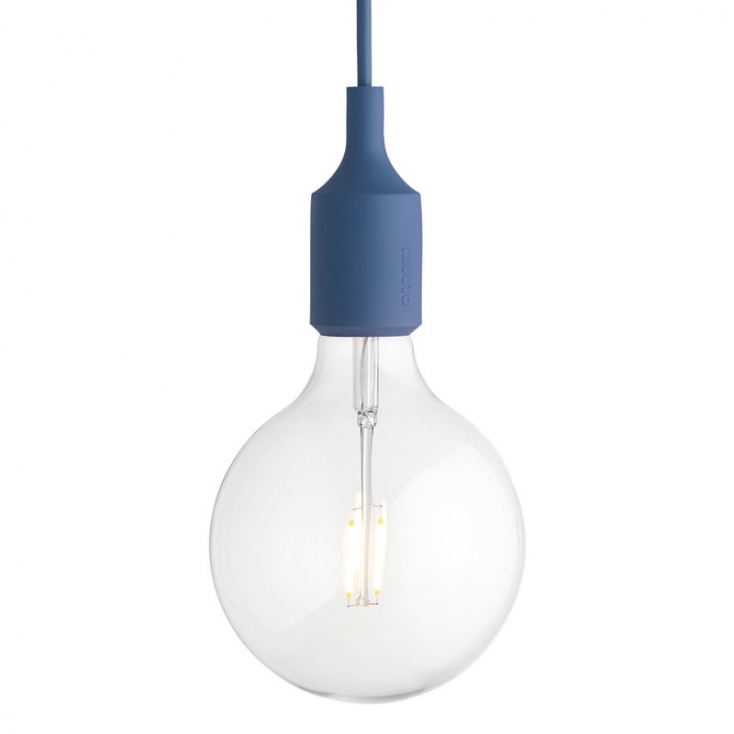 E27 socket lamp LED - pale blue