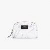 Pochette maquillage grande - White marble