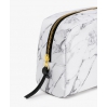 Pochette maquillage grande - White marble